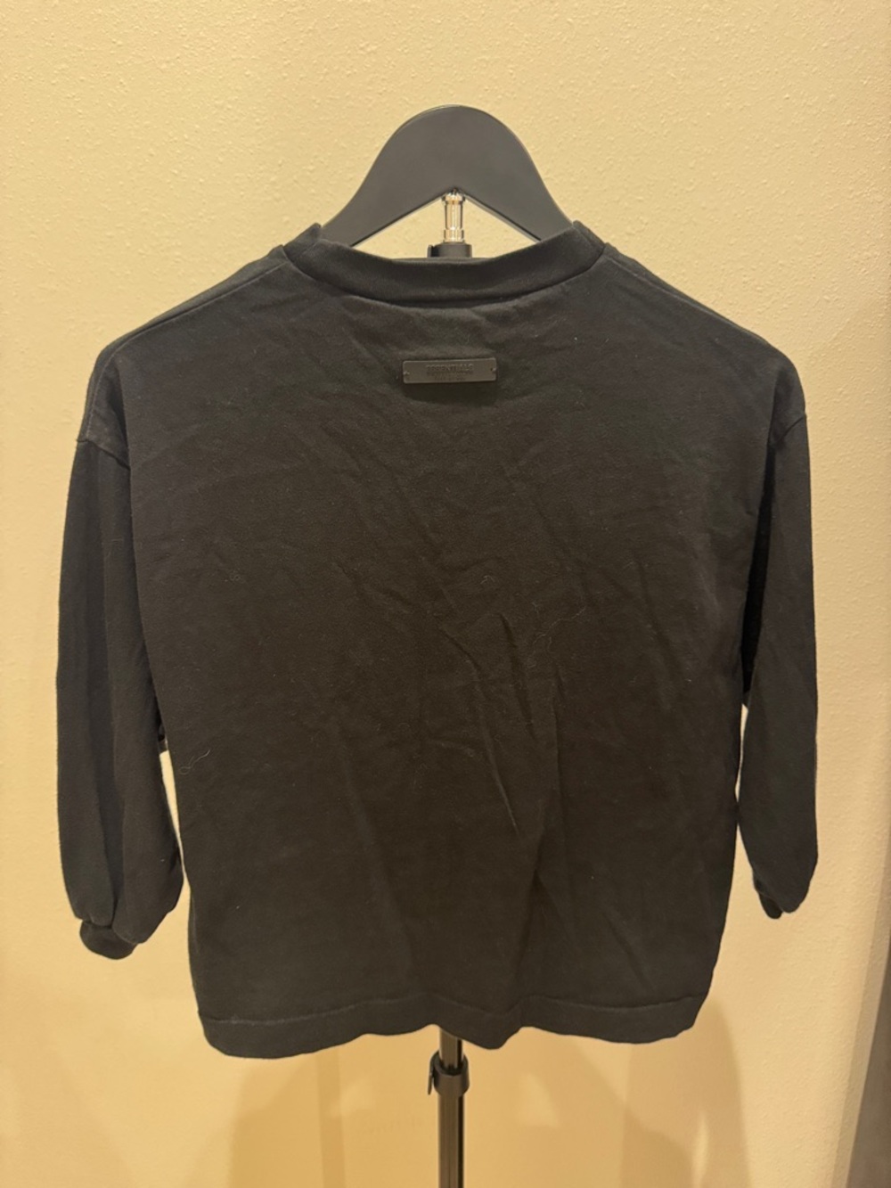 Fear of God Black 3/4 sleeve shirt with Gold Arch Logo - Picture 6 of 6